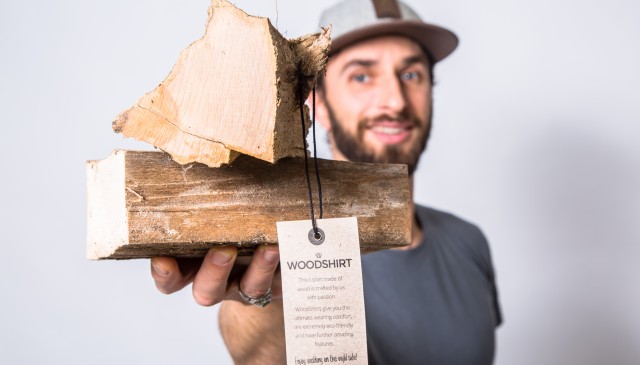 Aus einem Holzscheit von ca. 1kg lassen sich ganze 4 T-Shirts herstellen